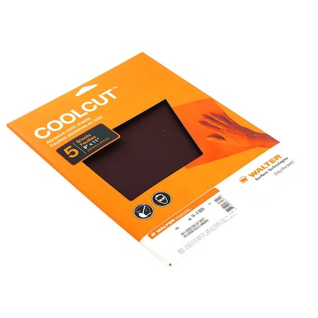 Walter Surface Technologies Coolcut Hand Sheets 9" X 11" Gr320 Pk5 14A932A